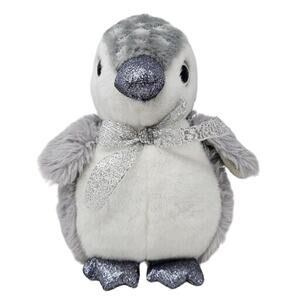 Penguin Holiday Time Glitter Plush Spotted MTY International Stuffed Animal 10"